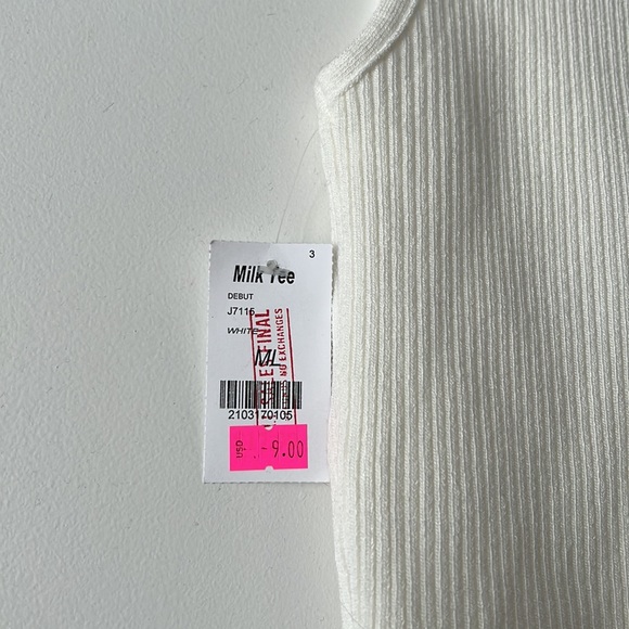 ripped knit tank top w/ cut out detail - Picture 3 of 3